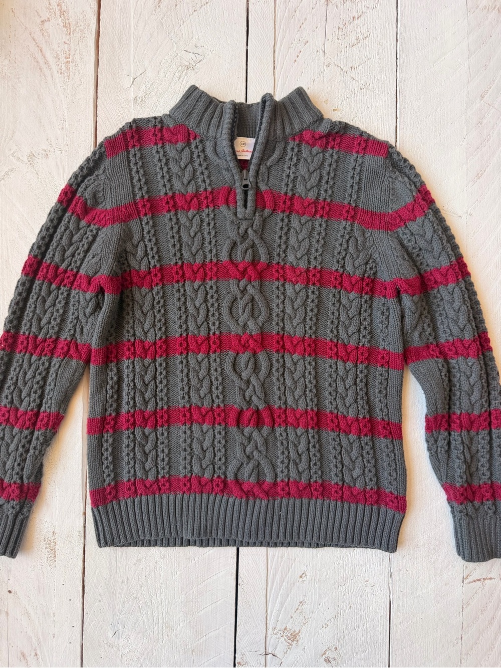 Hanna Andersson Boys Striped Wool Cotton Sweater